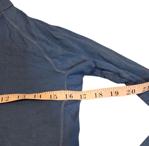 Nwt Icebreaker Men's 150 Zone Long Sleeve Half Zip Blue Haze Size Medium Wool - Picture 7 of 12